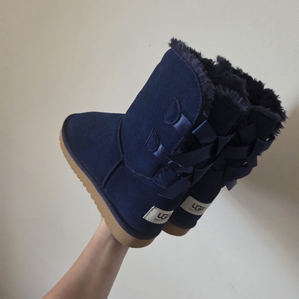 UGG Women's Navy Blue Bow Boots